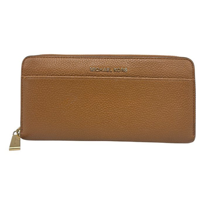 MICHAEL KORS マイケルコース 長財布 ブラウン 32S7GM9E9L レディース おしゃれ ラウンドファスナー 収納 中古 W４