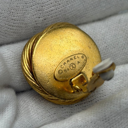 CHANEL シャネル フェイクパール イヤリング レディース 両耳 ブランド アクセサリー 中古 W4