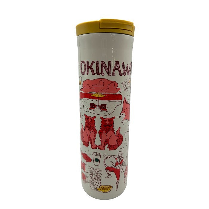 未使用品 スターバックス スタバ ステンレスボトル 2021 沖縄 Been There Series ステンレスボトル OKINAWA 473ml STARBUCKS 食器 水筒 かわいい 中古 W４