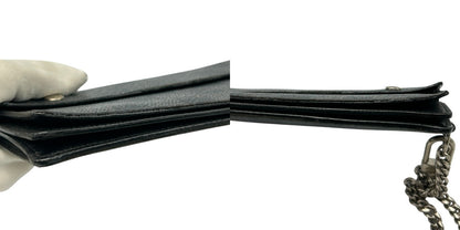 LOUIS VUITTON ルイヴィトン ダミエグラフィット ポルトフォイユ アコルディオン N60023 ブランド ブラック 財布 チェーン付 メンズ 中古 W４