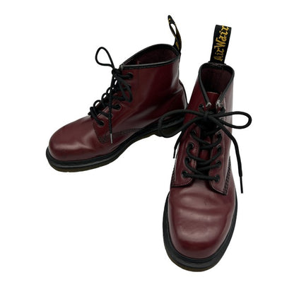 Dr.Martens ドクターマーチン 6ホールブーツ UK6 (約25.0cm) バーガンディ AW006 靴 シューズ レザー レディース 中古 W1