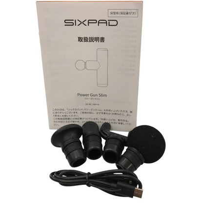 シックスパッド パワーガンスリム SIXPAD Power Gun Slim  MTG エムティージー 筋膜リリースガン ハンディガン 軽量 ミニ AM-FA-21A ネイビー 中古 Y1