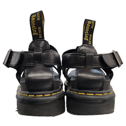 Dr.Martens ドクターマーチン TERRY サンダル レディース レザー 3ストラップ ブラック UK4 約23cm 中古 T1