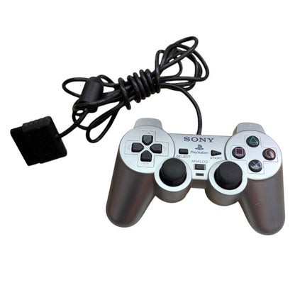SONY ソニー Play Station2 SCPH-77000SS 本体 サテン・シルバー プレステ2 プレイステーション2 ゲーム機 ハード コントローラー付き 中古 W４