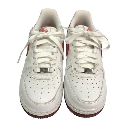 NIKE ナイキ エアフオース1 スニーカー レディース ローカット AIR FORCE バレンタインデー ホワイト/レッド 22.5cm FQ7626-100 中古 T1