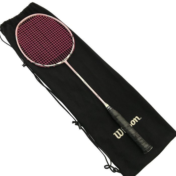 Wilson ウィルソン バドミントン ラケット (K)AROPHITE BLACK ピンク 3U/G5サイズ DYNA PX 3000 中古 T1
