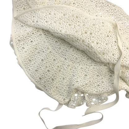 CHANEL シャネル トップス レディース レース ニット フリル アシンメトリー ホワイト 34サイズ P43385K04388 中古 T1
