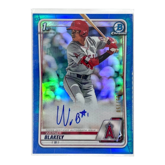 TOPPS MLBカード BOWMAN CHROME 1ST WERNER BLAKELY ANGELS /150 #CDA-WB 中古 IT1