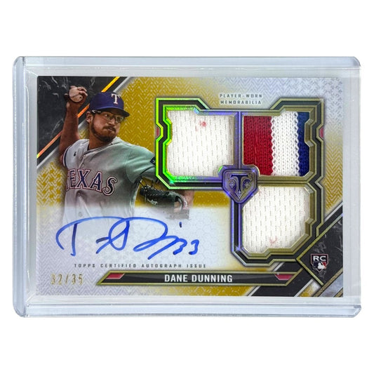 TOPPS MLBカード TRIPLE THREADS DANE DUNNING TEXAS RANGERS /35 #RFPAR-DD 中古 IT1
