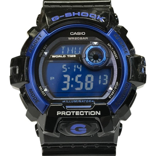 CASIO G-SHOCK カシオ 腕時計 メンズ クォーツ デジタル ジーショック スタンダード オートライト ブラック/ブルー G-8900A-1JF 中古 T1