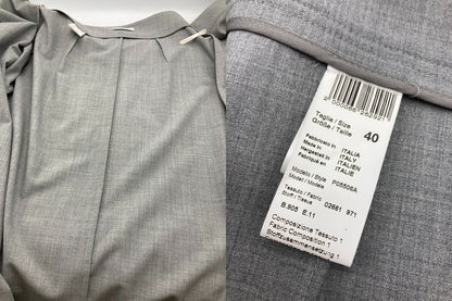 PESERICO ペセリコ ウエストベルト飾り ラップスカート  LS1217115 サイズ40 グレー 中古 D4