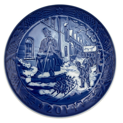 ROYAL COPENHAGEN ロイヤルコペンハーゲン 2014年 イヤープレート 洋食器 皿 コレクション インテリア 中古 W４