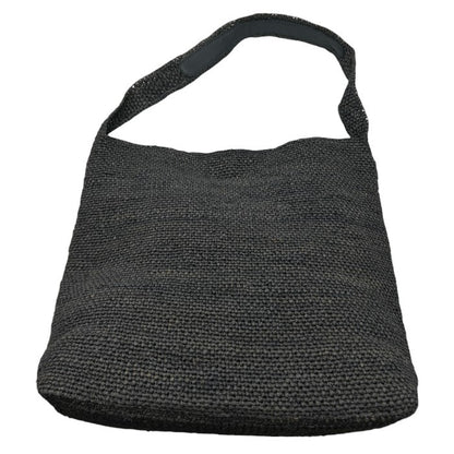 HELENKANINSKI ヘレンカミンスキー ラフィア Loto ワンショルダー バッグ 鞄 チャコールブラック 肩掛け レディース 中古 W４