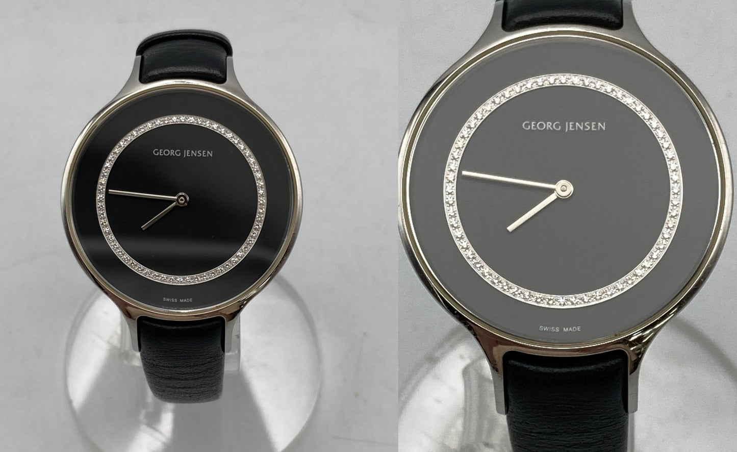 GEORG JENSEN ジョージジェンセン コンケイヴ 316 クオーツ 腕時計 中古 D4