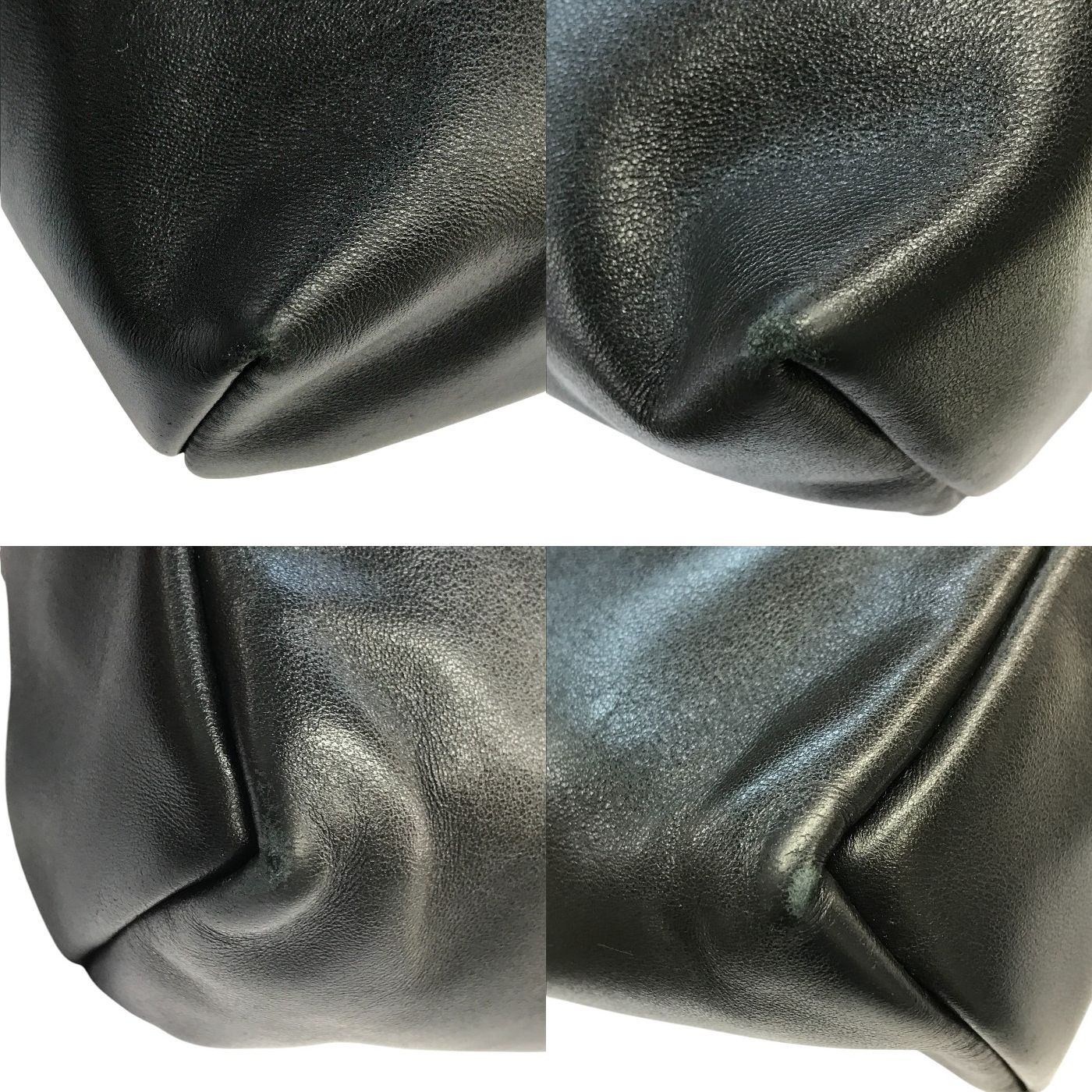 SAINT LAURENT サンローラン クロスボディバッグ メンズ レザー キーリング付き シンプル 無地 ブラック 中古 T1