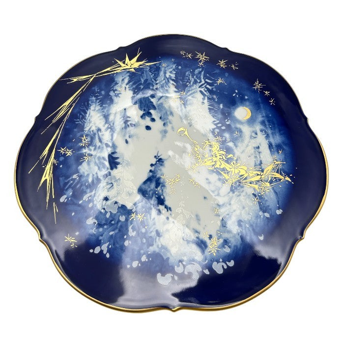 Meissen マイセン 1992 イヤープレート 冬の森 飾り皿 ブランド 希少 洋食器 中古 W４