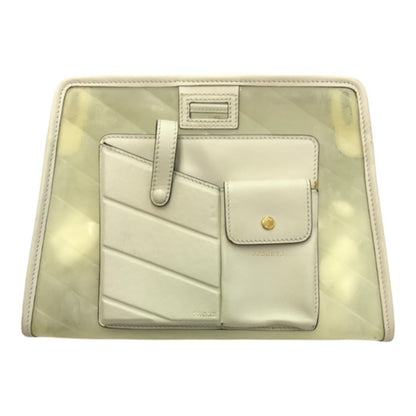 FENDI フェンディ ピーカブー ディフェンダー バッグカバー レディース ビニール レインカバー 半透明 アイボリー 7AR717 中古 T1