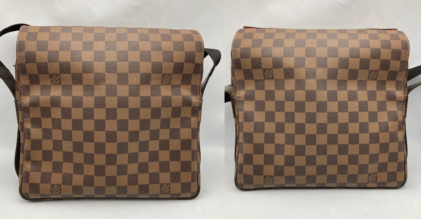 LOUIS VUITTON ルイヴィトン ダミエ エベヌ ナヴィグリオ ショルダーバッグ N45255 中古 D4