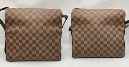 LOUIS VUITTON ルイヴィトン ダミエ エベヌ ナヴィグリオ ショルダーバッグ N45255 中古 D4