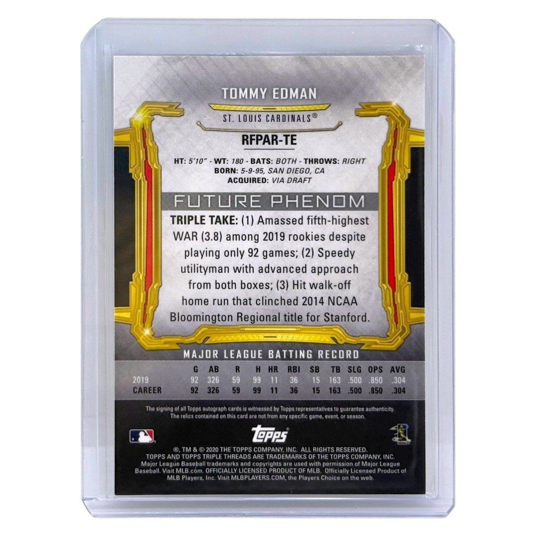 TOPPS MLBカード TRIPLE THREADS TOMMY EDMAN ST. LOUIS CARDINALS /50 #RFPAR-TE 中古 IT1