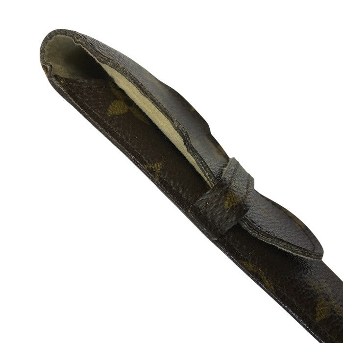 LOUIS VUITTON ルイヴィトン モノグラム エテュイ スティロ ペンケース ユニセックス フラップ ステーショナリー M62990 中古 T1