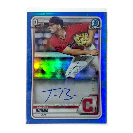 TOPPS MLBカード BOWMAN CHROME 1ST TANNER BURNS CLEVELAND INDIANS /150 #CDA-TB 中古 IT1