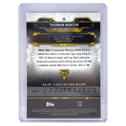 TOPPS MLBカード TRIPLE THREADS THURMAN MUNSON NEW YORK YANKEES /199 #15 中古 IT1