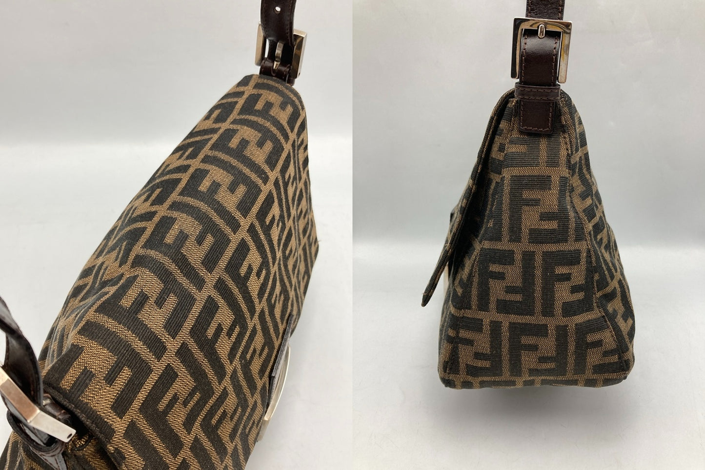 FENDI フェンディ ズッカ柄 マンマバケット ワンショルダーバッグ 中古 D4