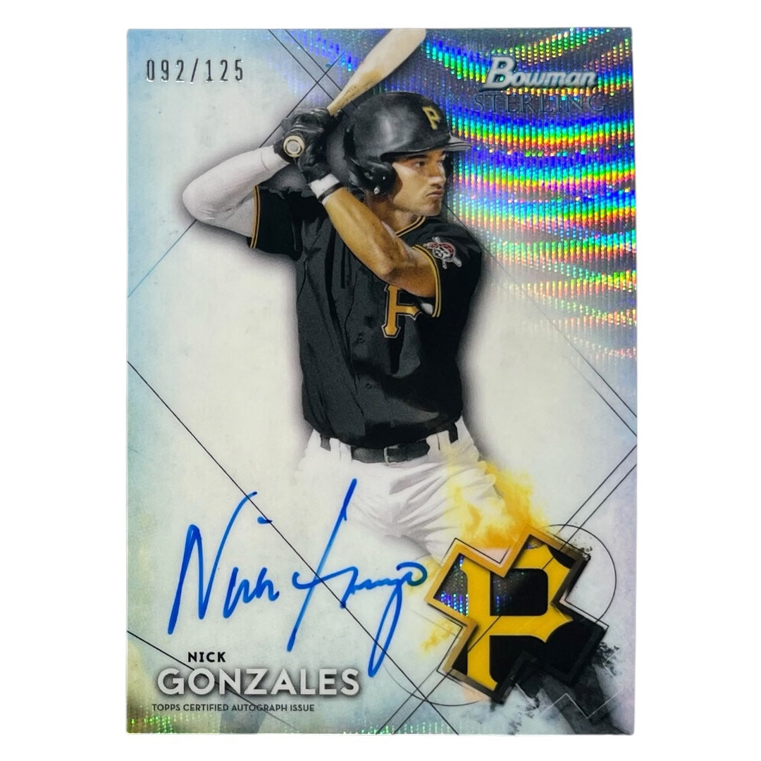 TOPPS MLBカード BOWMAN STERLING NICK GONZALES PITTSBURGH PIRATES /125 #BSPA-NG 中古 IT2
