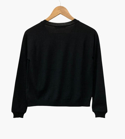 Blumarine ブルマリン フロントレース カーディガン サイズ IT38 ブラック 中古 D4