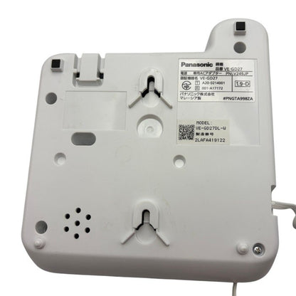 Panasonic パナソニック コードレス電話機 VE-GD27-W 子機2台付 家庭用 電話機 ホワイト ナンバーディスプレイ キャッチホンディスプレイ 中古 W４