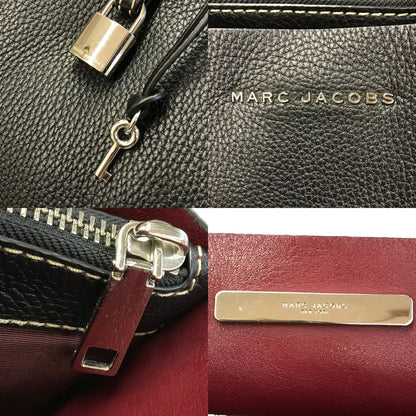 MARC JACOBS マークジェイコブス THE GRIND トートバッグ レディース レザー ショルダー シンプル 通勤 通学 ブラック M0012669 中古 T1