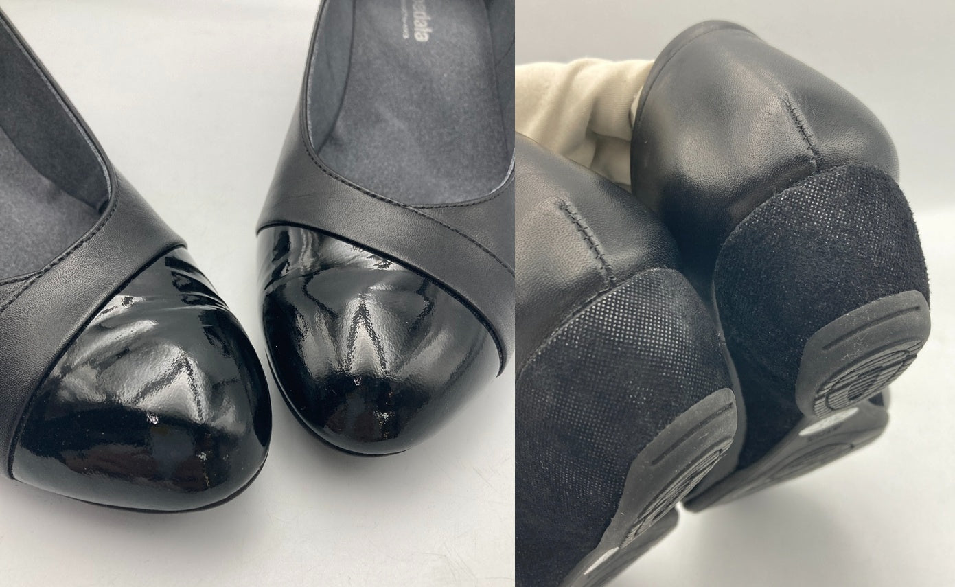 pedala ペダラ アシックスウォーキング ストラップ付 ウェッジヒールパンプス 22.5cm 3E 中古 D4