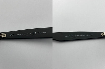 Ray-Ban NEW WAYFARER レイバン ニューウェイファーラー 偏光レンズ サングラス RB2132-F 601-S/78 55 中古 D4