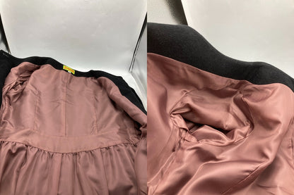 jocomomola ホコモモラ 刺繍 ビーズ ワンピース サイズ40 ブラック 中古 D4