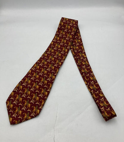 Salvatore Ferragamo サルヴァトーレ フェラガモ 馬柄 乗馬 ネクタイ 中古 D4