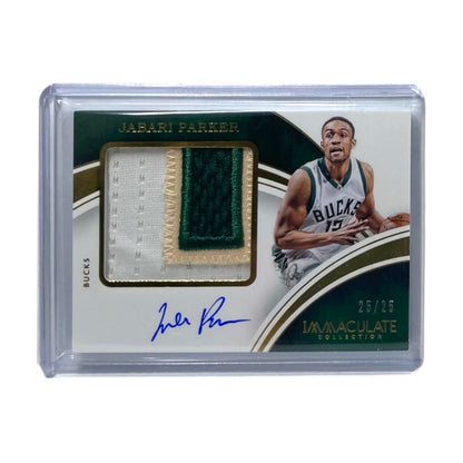 PANINI NBAカード IMMACULATE COLLECTION JABARI PARKER MILWAUKEE BUCKS /25 #PPA-JPA 中古 IT2