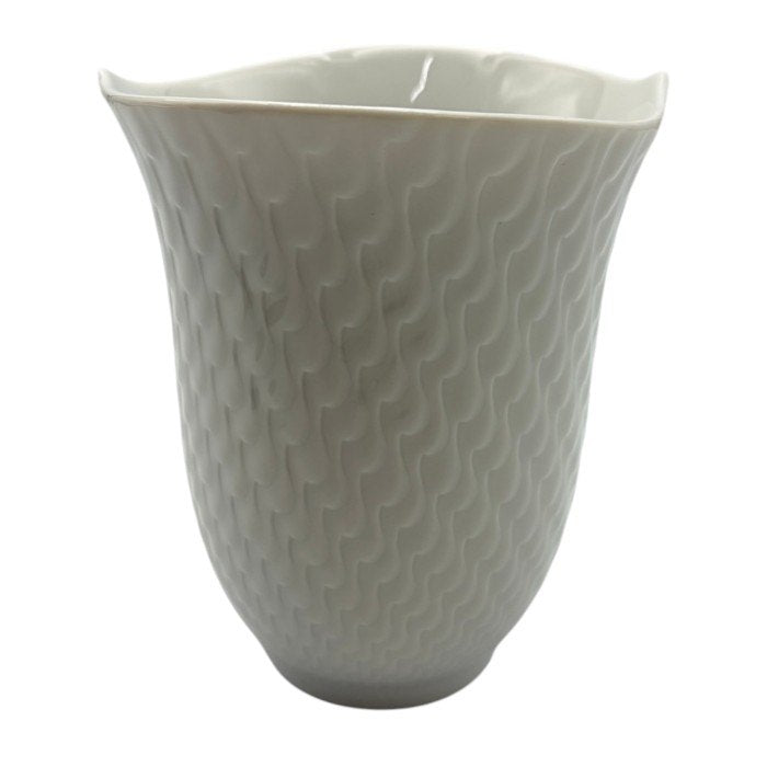 Meissen マイセン 波の戯れ タンブラー ホワイト 洋食器 食器 コップ 中古 W４