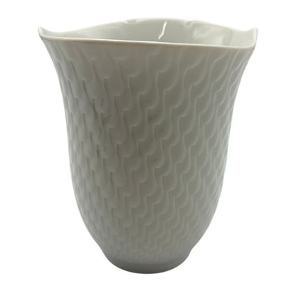 Meissen マイセン 波の戯れ タンブラー ホワイト 洋食器 食器 コップ 中古 W４