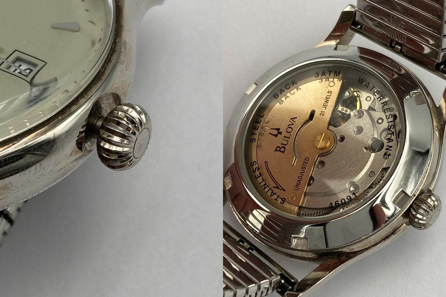 BULOVA ブローバ オートマティック 腕時計 46091 中古 D4