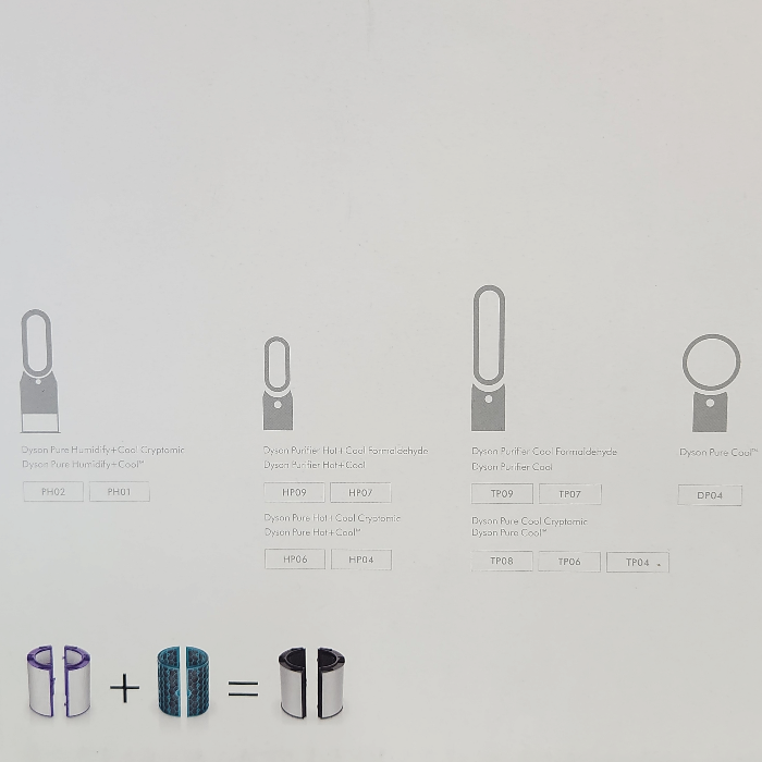 dyson ダイソン 一体型リサイクルグラスHEPA 活性炭フィルター 2個セット 純正 Pure Purifier 交換用 965432-01 中古 T1