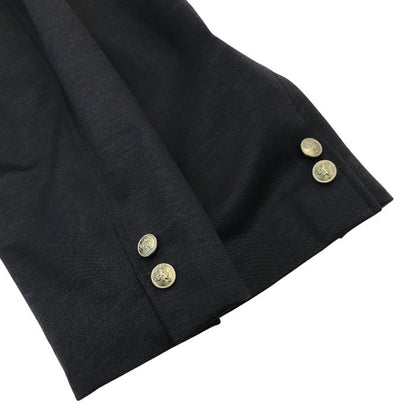VAN ヴァンヂャケット テーラードジャケット メンズ 春夏 段返り3つボタン リネン 裏地なし ネイビー Lサイズ VSM-18-10 中古 T1