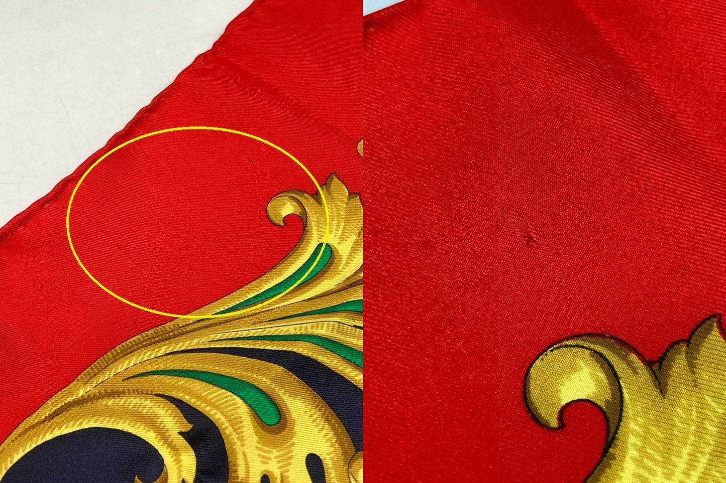 CELINE セリーヌ バッグ柄 スカーフ シルク100％ 中古 D4