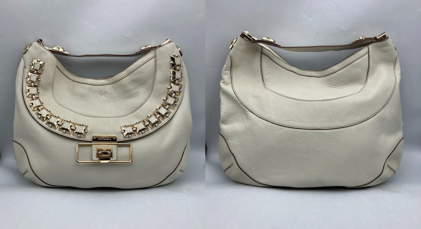 ANYA HINDMARCH アニヤ・ハインドマーチ クーパー ホーボー ハンドバッグ/ワンショルダーバッグ 中古 D4
