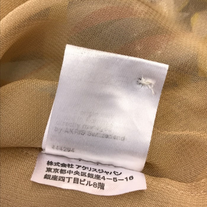 AKRIS アクリス punto ワンピース レディース ノースリーブ パッチワーク タック ロング マキシドレス マルチカラー F36サイズ 中古 T1