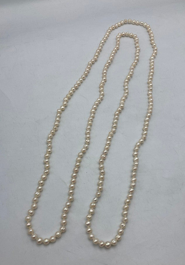 バロックパール ロングネックレス 160cm 中古 D4