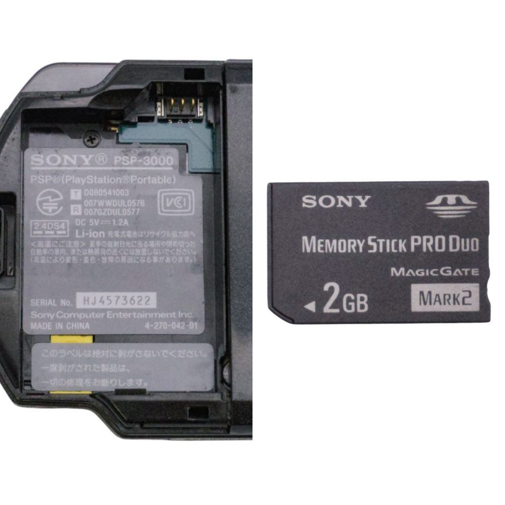 バッテリーなし SONY SCE PSP プレイステーションポータブル ブラック/レッド PSP-3000 本体 中古 a1