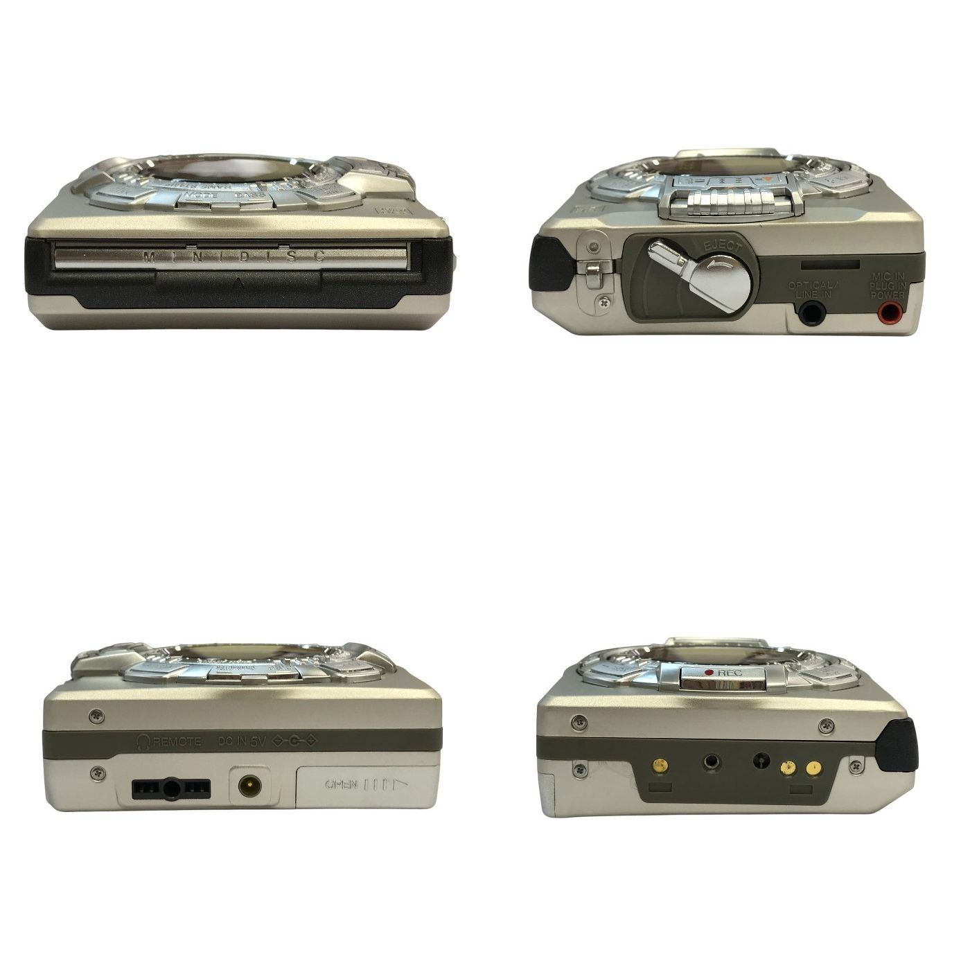 【ジャンク品】 SHARP シャープ ポータブルMDレコーダー シルバー 録再タイプ MDウォークマン MDプレーヤー MD-MS722-S 中古 T1