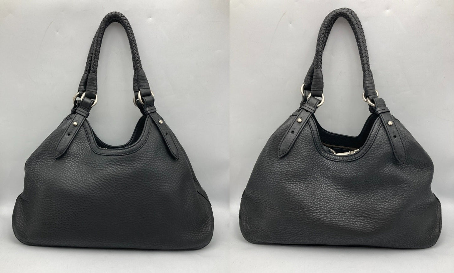 COLE HAAN コールハーン レザー トートバッグ レディース ブラック 中古 D4