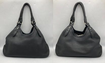 COLE HAAN コールハーン レザー トートバッグ レディース ブラック 中古 D4
